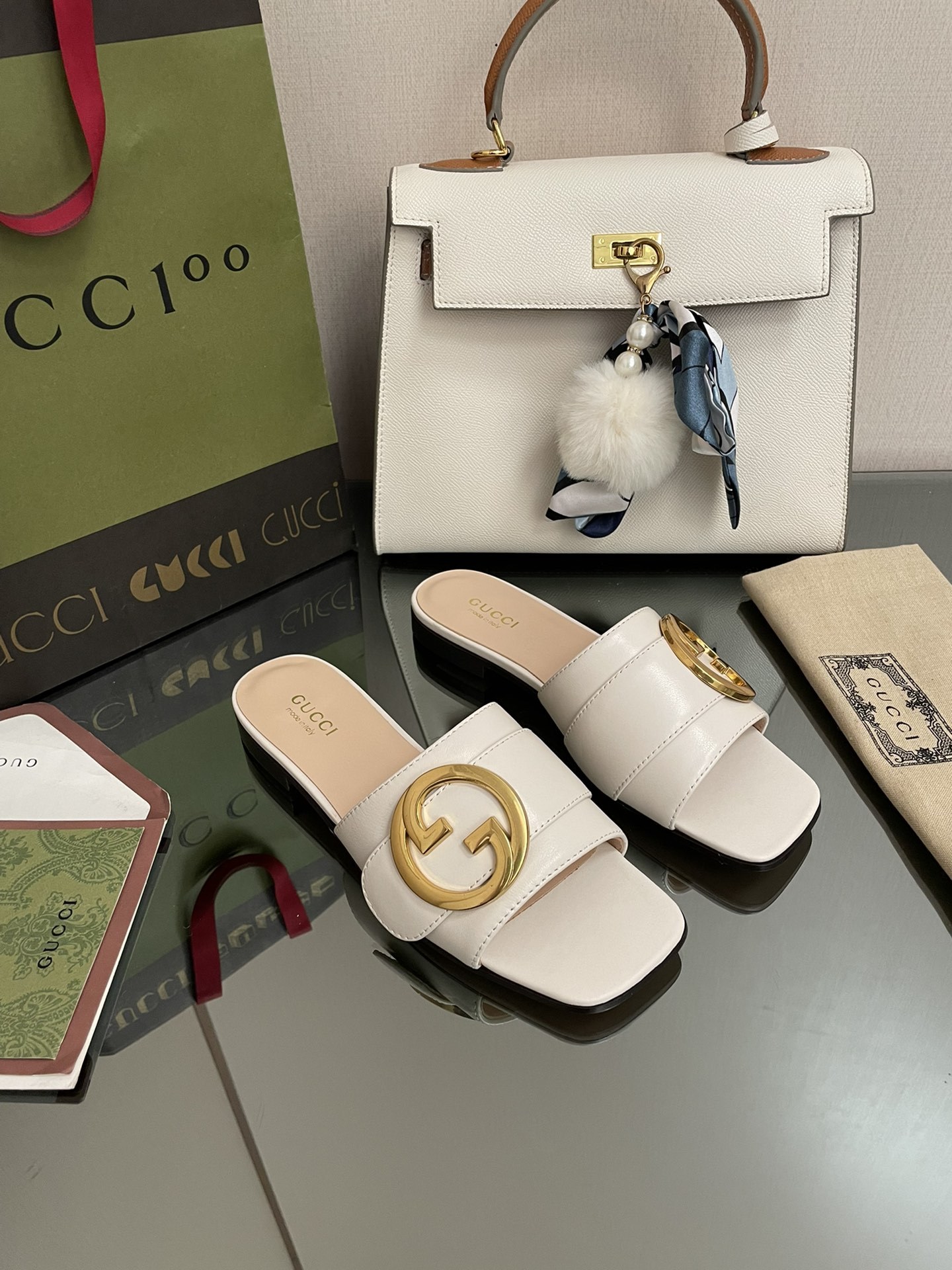 G style Double G flats sandals-Luxeon