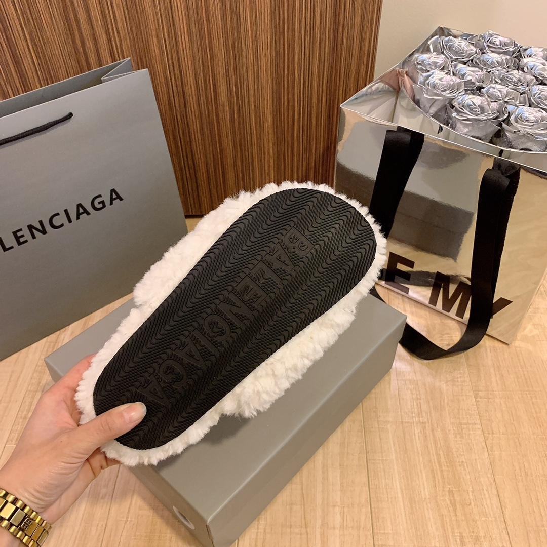B style new wool slippers-Luxeon