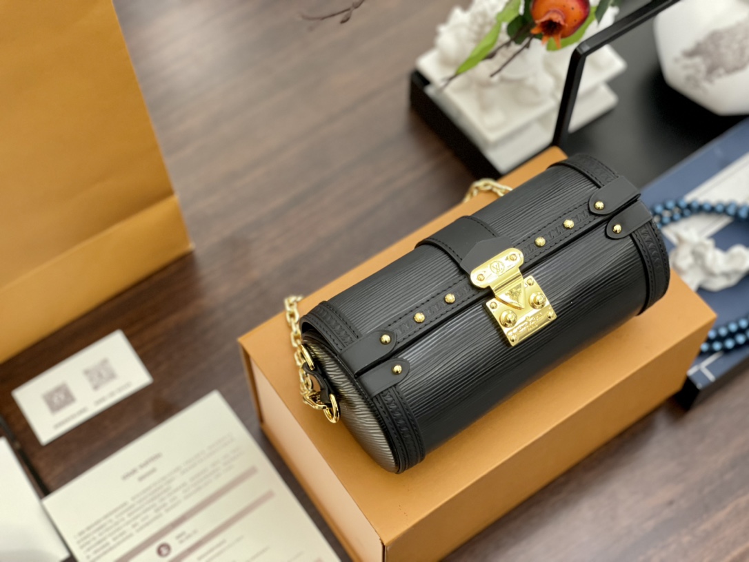 L style bag Papillon Trunk Handbags-Luxeon