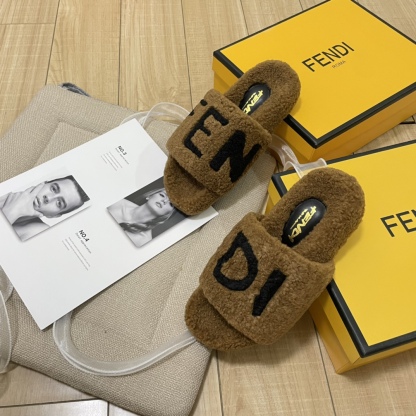 F style new women winter plush slippers-Luxeon