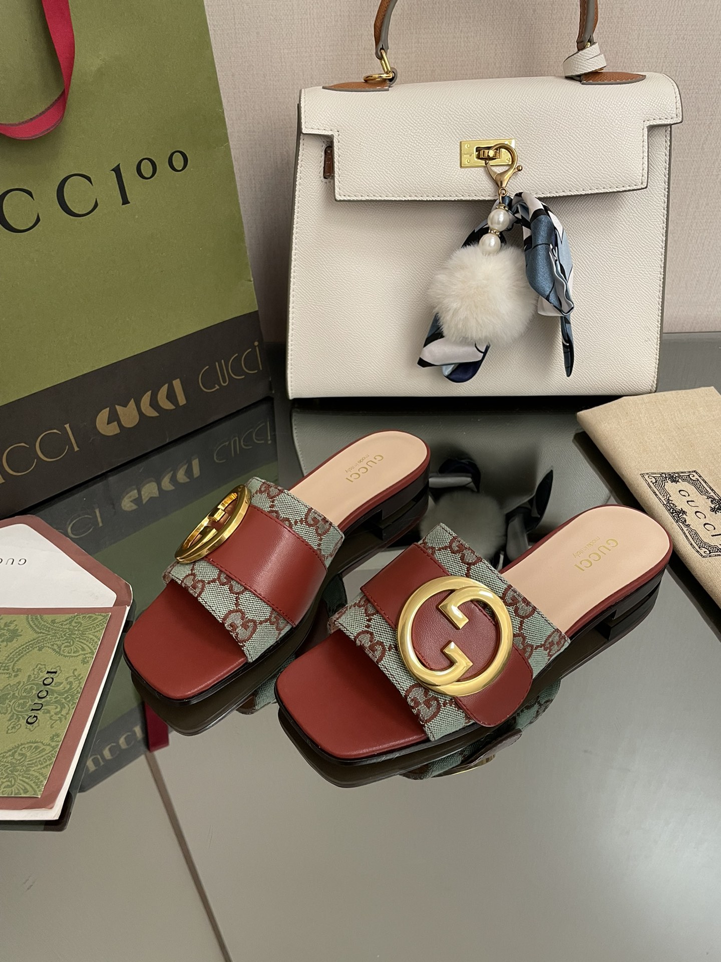 G style Double G flats sandals-Luxeon