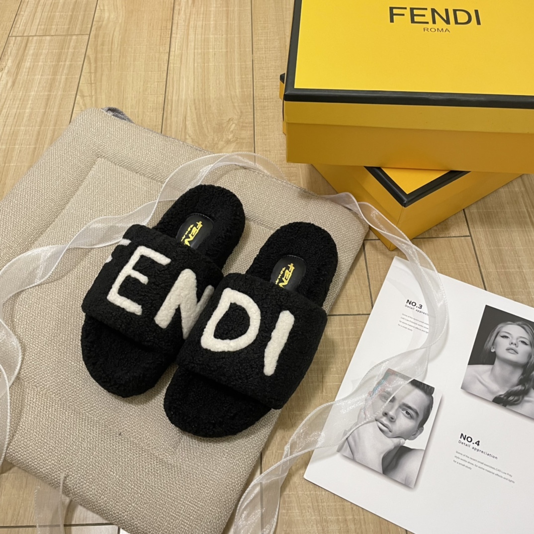 F style new women winter plush slippers-Luxeon