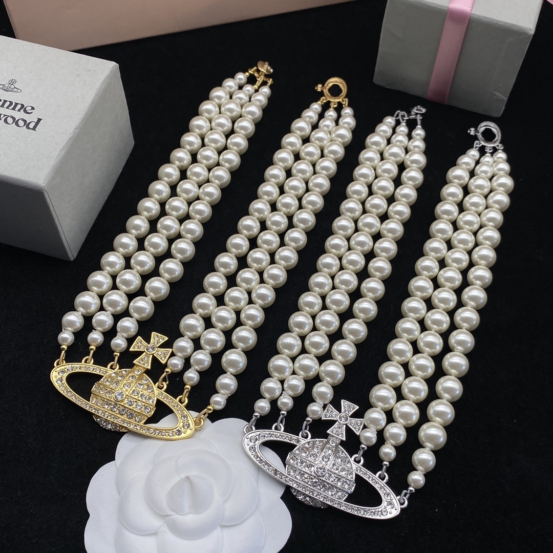 Western Queen Mother's Pearl Necklace-Luxeon