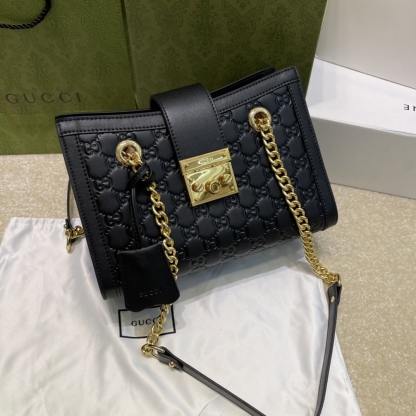 G style Flap single shoulder portable chain bag-Luxeon