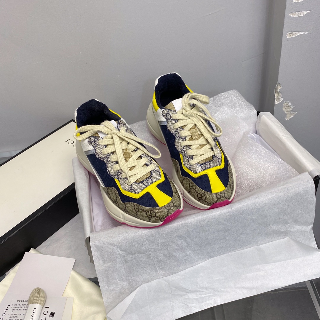 G style new rhyton thick bottom sneakers dad shoes-Luxeon