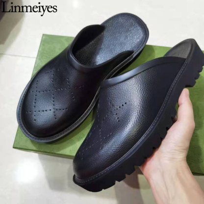 G style Women Thick Sole Platform Slippers-Luxeon