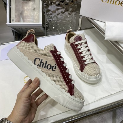 Chloe autumn new canvas flats casual shoes-Luxeon