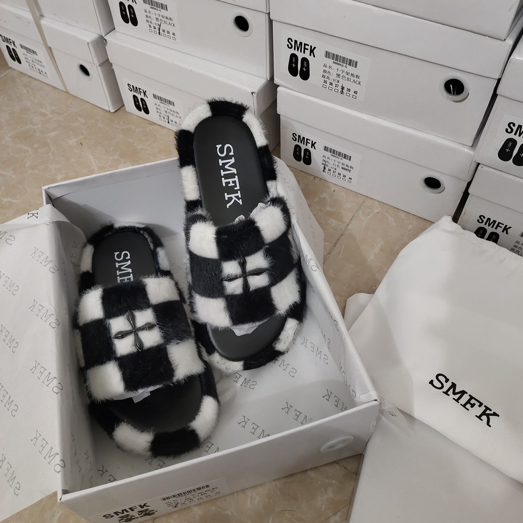 SMFK wool slippers new colors-Luxeon