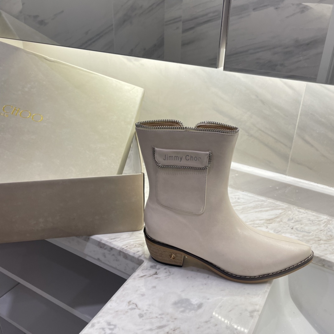 Jimmy Choo new autumn winter zipper knee & ankle boots-Luxeon