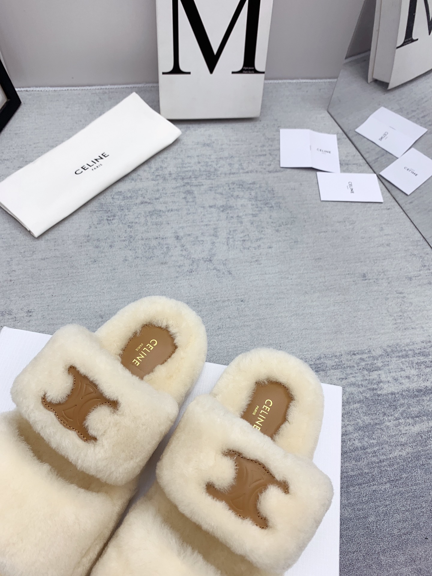 C style new winter pure wool slippers top quality-Luxeon