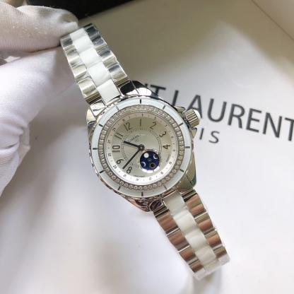 C style All-steel Ceramic Watch Quartz Movement-Luxeon