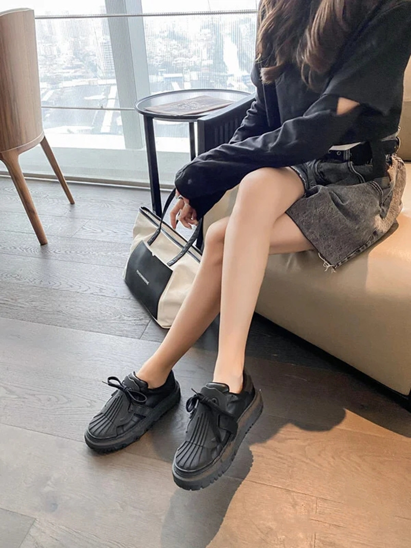 D style Women Lace Up Fashion Casual Sport Shoes-Luxeon