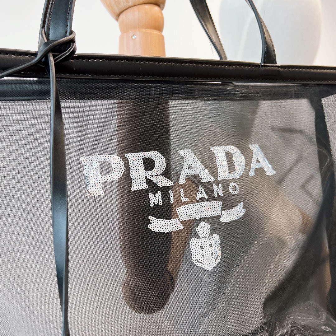 P style Mesh Shopping Handbags 2 in 1-Luxeon