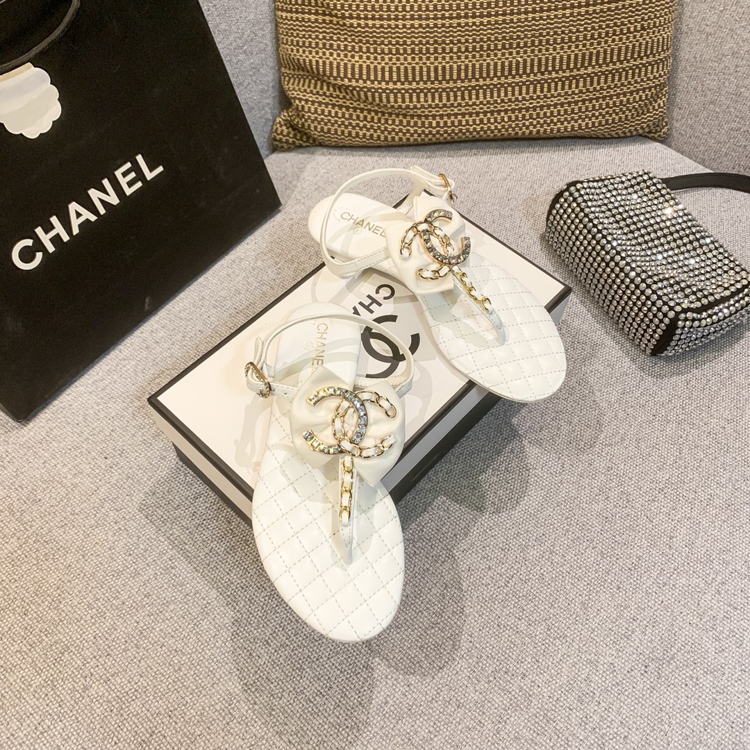 C style summer solid flip flops slippers-Luxeon