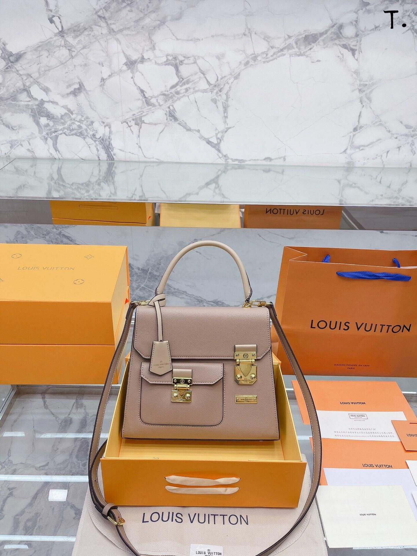 L style New Crossbody Bag Handheld One Shoulder Crossbody Bag-Luxeon