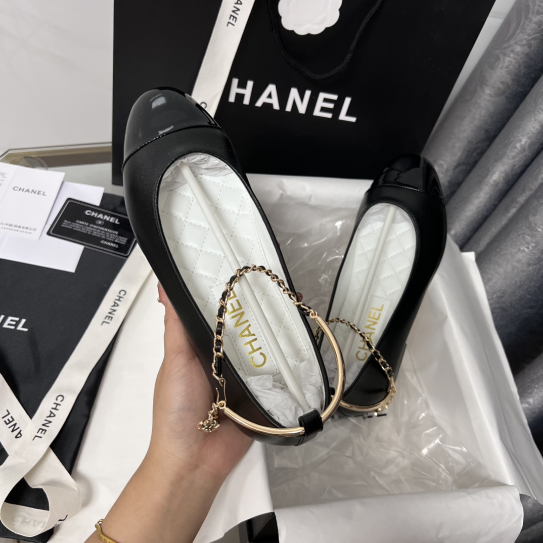 C style new women ballerina pumps elegant pointed toe shoes-Luxeon