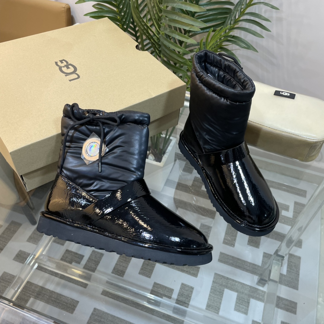 UGG new autumn & winter TPU down feather snow boots-Luxeon