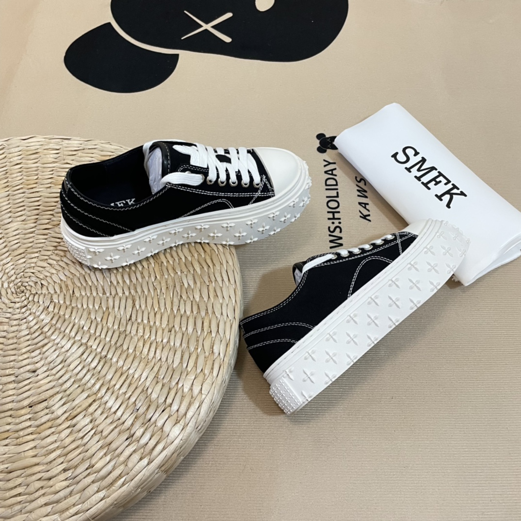 SMFK Tide Cross logo thick sole casual shoes-Luxeon