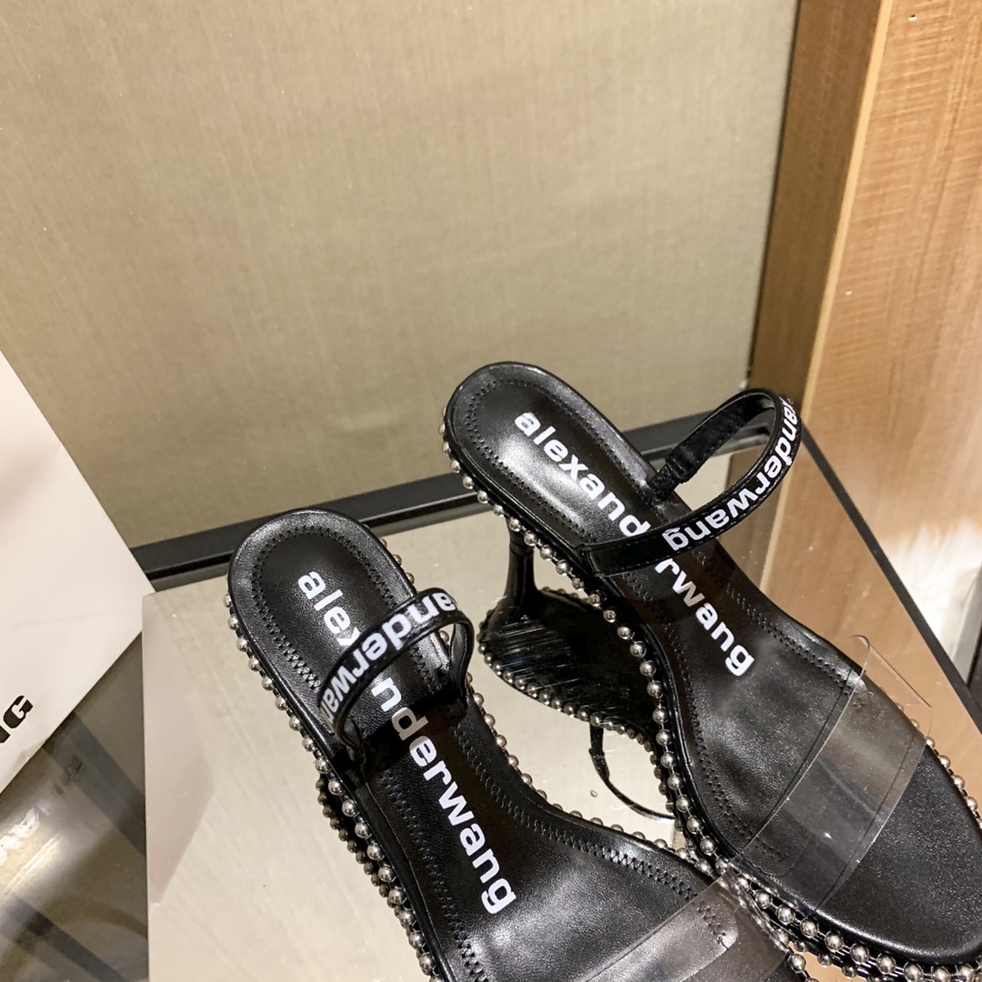 Alexander women transparant strap rhinestone high heels pumps-Luxeon