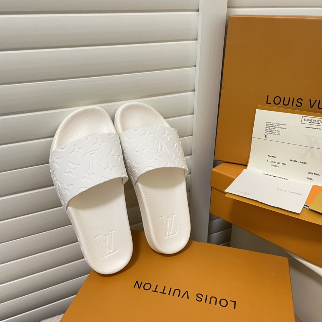 L style bump print slippers-Luxeon
