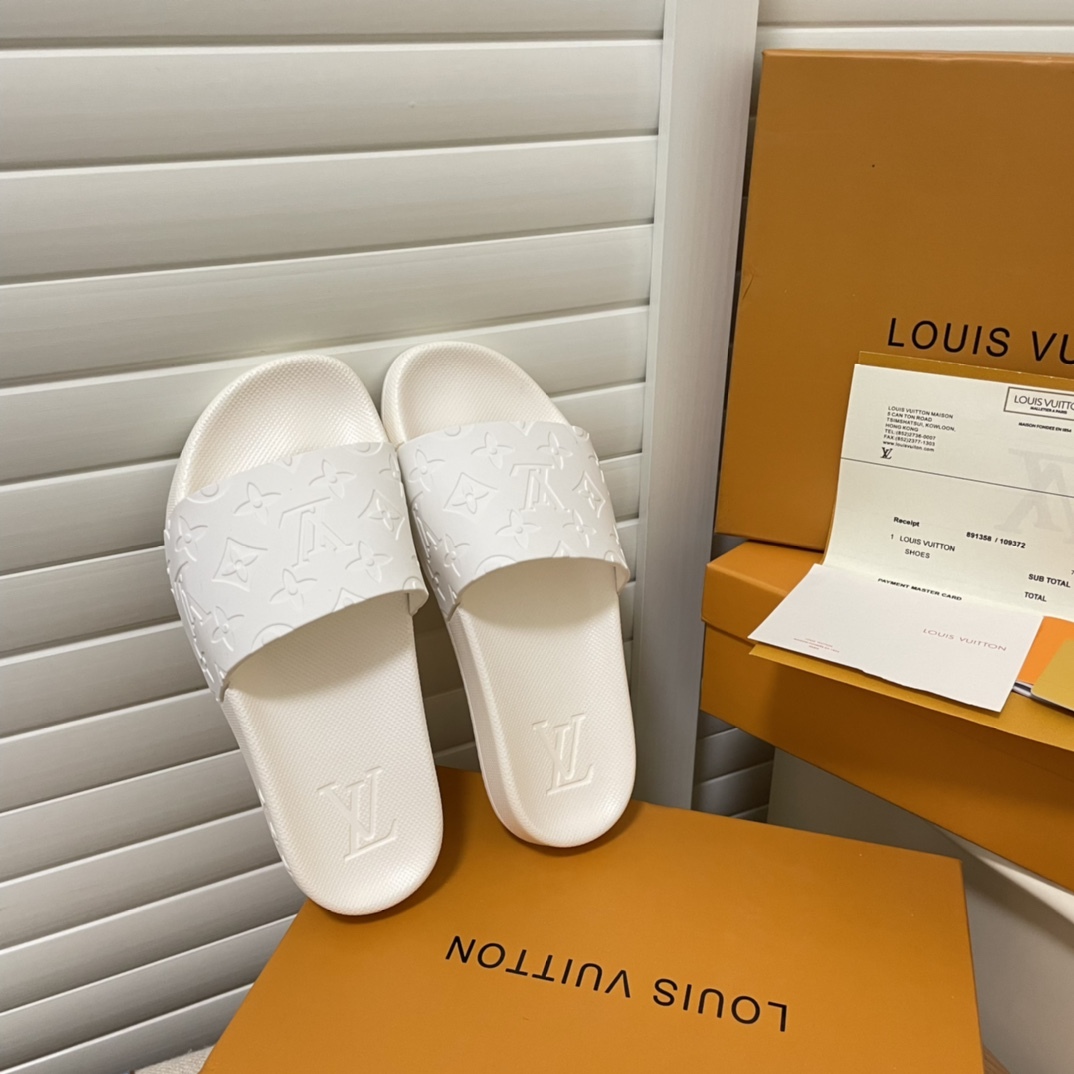 L style bump print slippers-Luxeon