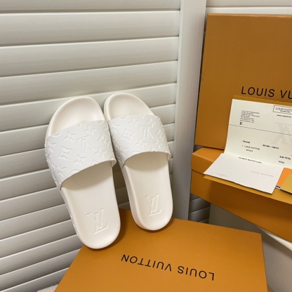 L style bump print slippers-Luxeon