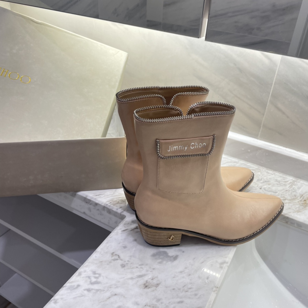 Jimmy Choo new autumn winter zipper knee & ankle boots-Luxeon