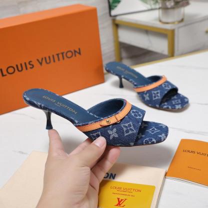 L Style Denim Slippers