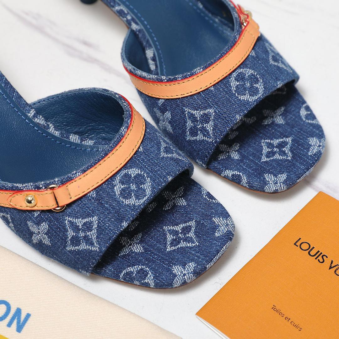 L Style Denim Slippers