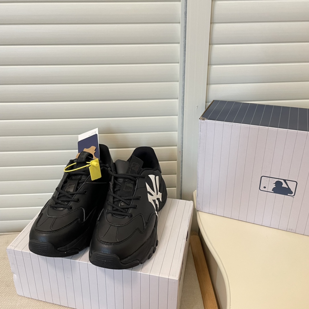 MLB new height-increasing thick sole sneakers casual shoes-Luxeon
