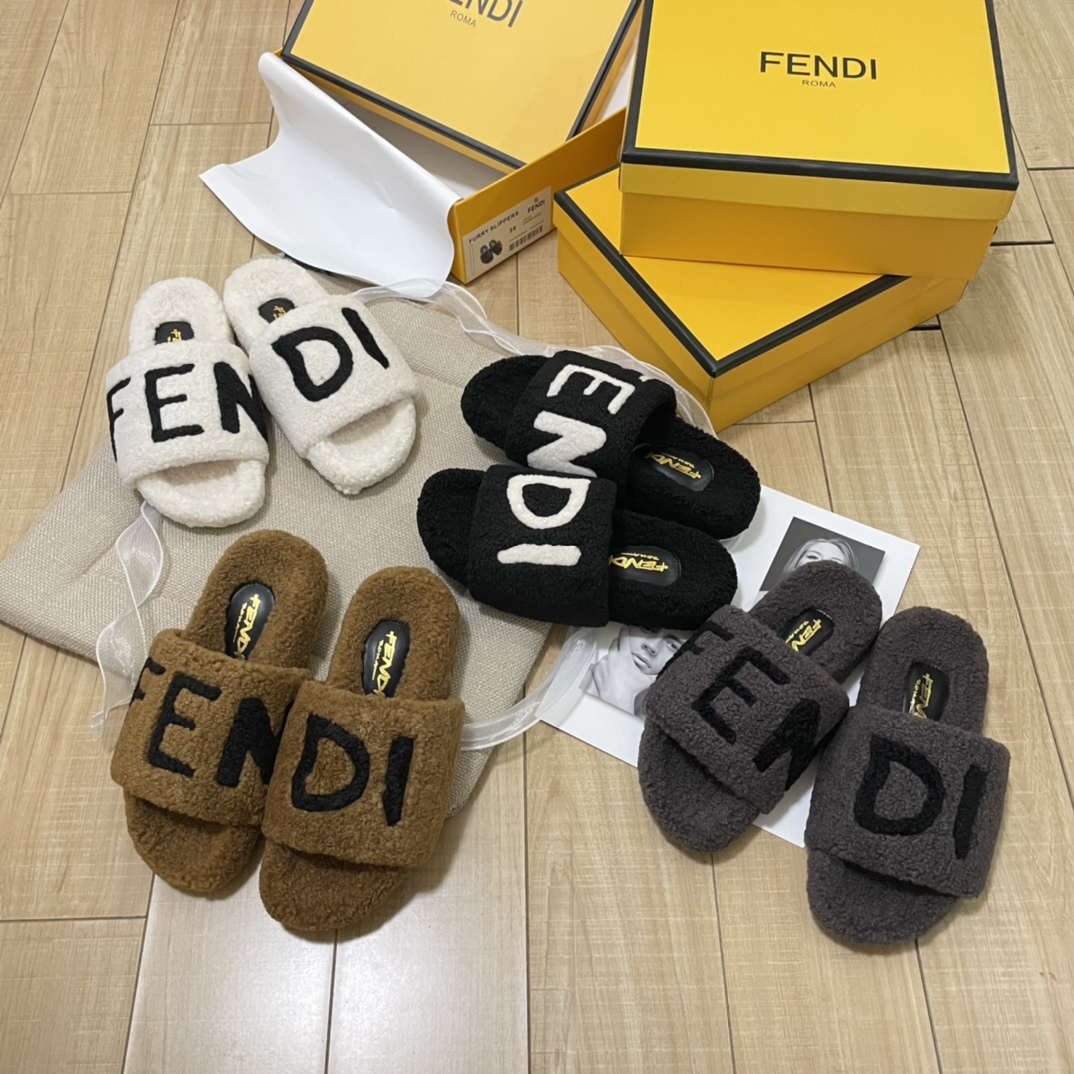 F style new women winter plush slippers-Luxeon