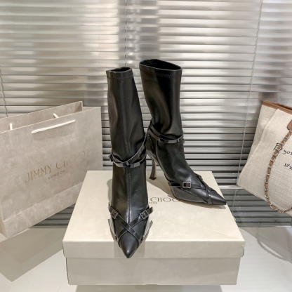 Jimmy Choo riders high heel boots-Luxeon