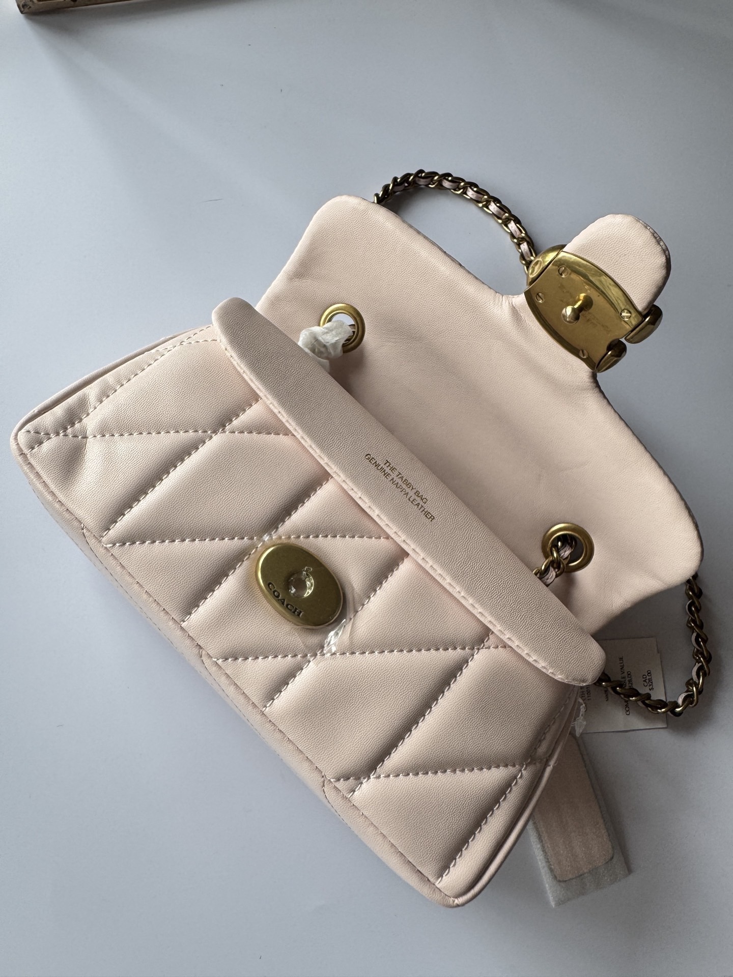 Diamond-patterned handbag26*15