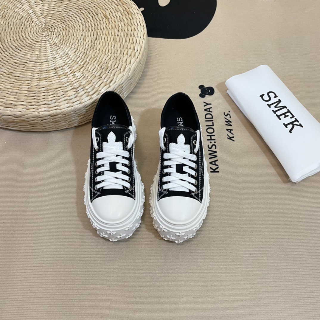SMFK Tide Cross logo thick sole casual shoes-Luxeon