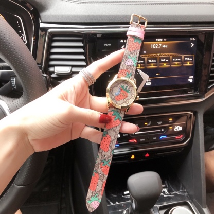 G style G-Timeless Series Watch Strawberry Print-Luxeon