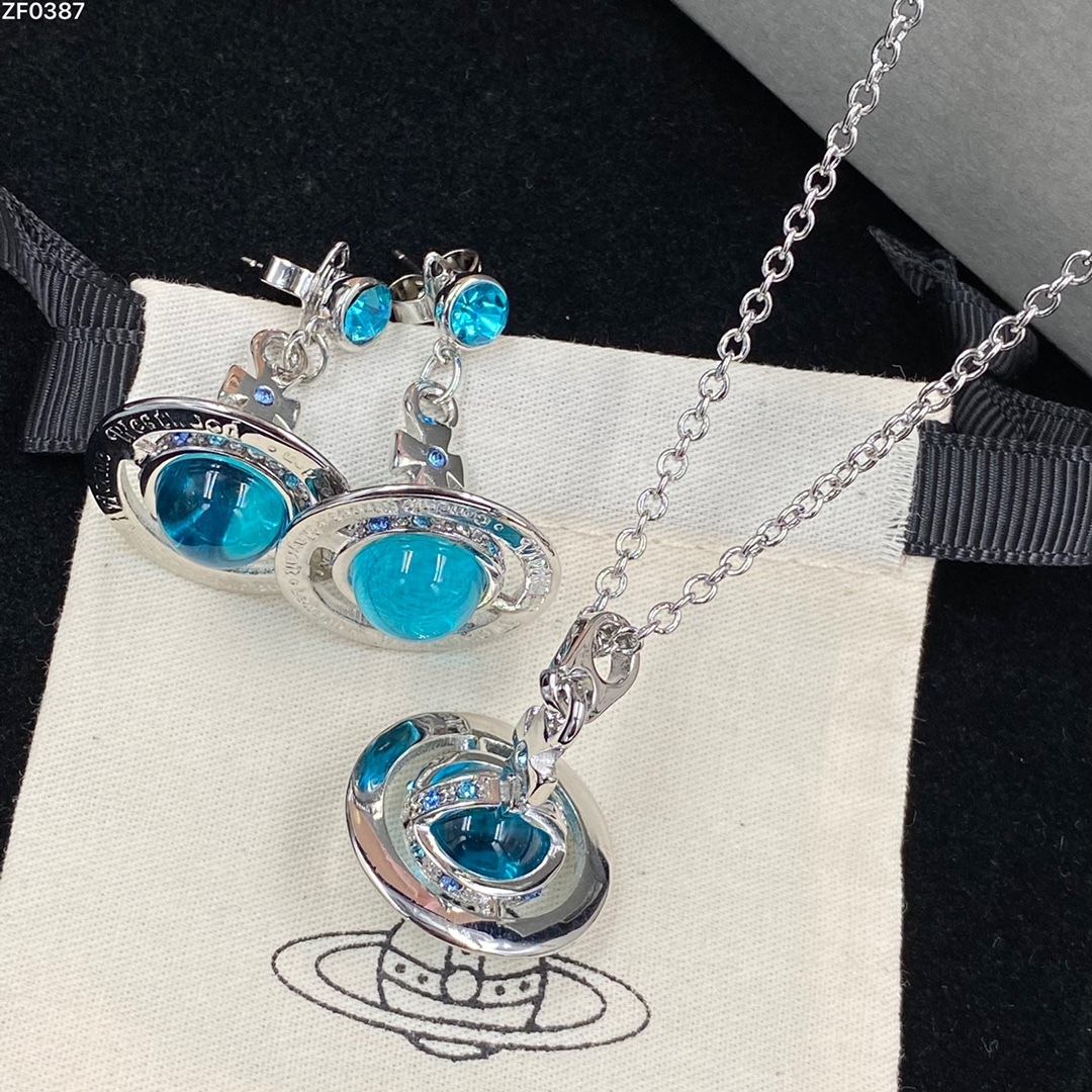 New Recommended Western QueenEarrings Necklace Set-Luxeon