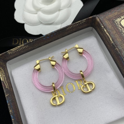 D style new letter earrings-Luxeon