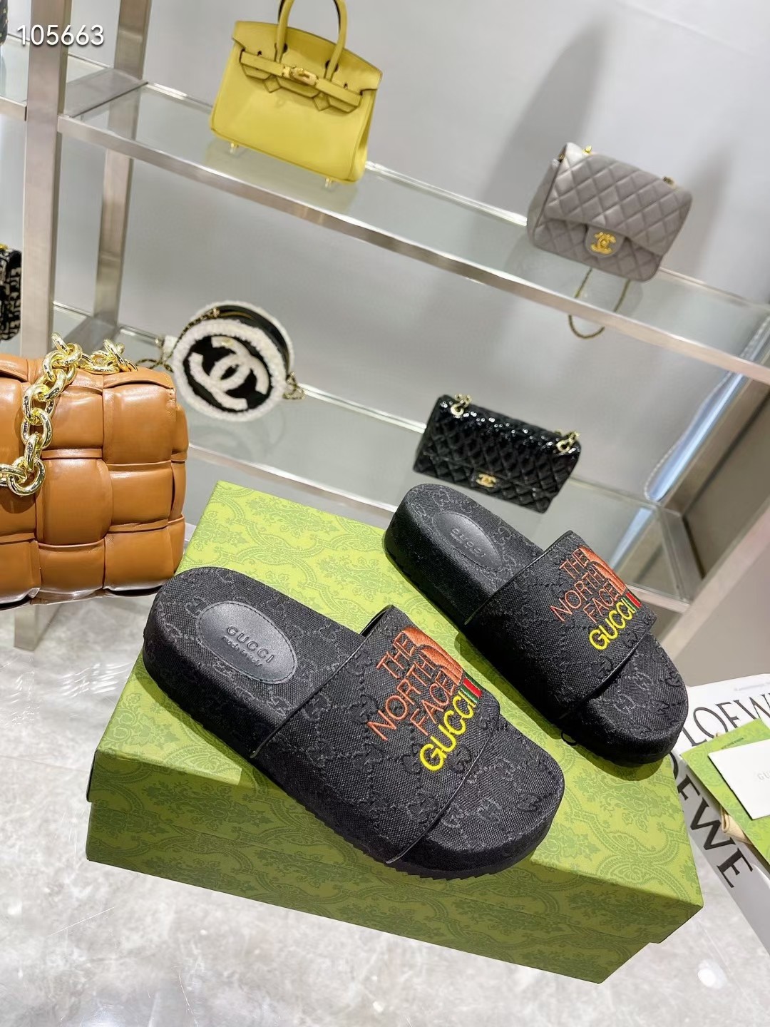 G style pop jacquard summer flat slippers-Luxeon