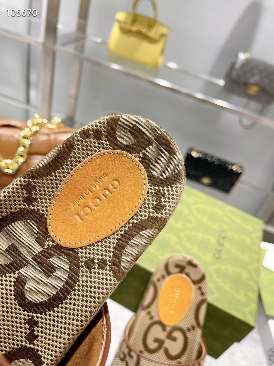 G style pop jacquard summer flat slippers-Luxeon
