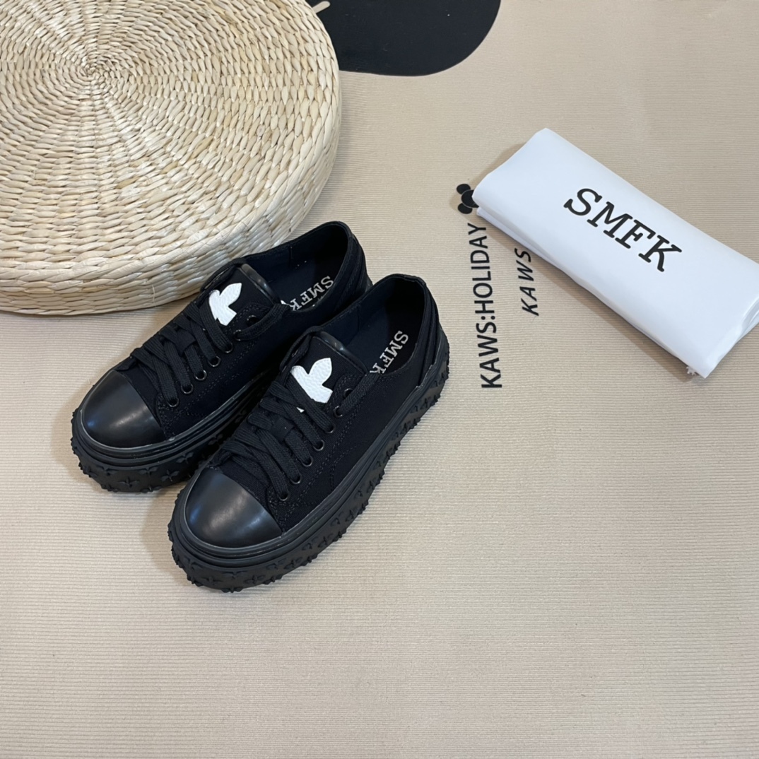 SMFK Tide Cross logo thick sole casual shoes-Luxeon