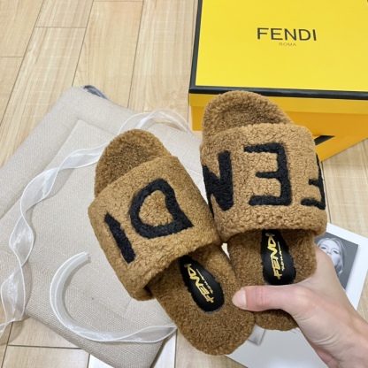 F style new women winter plush slippers-Luxeon