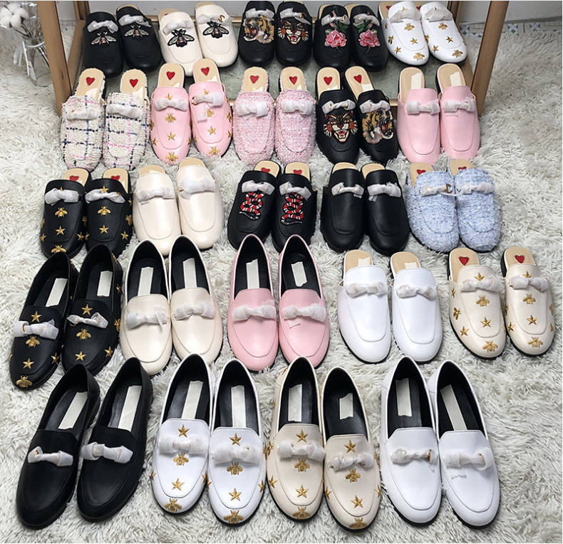 G style Women Flat Genuine Leather Loafers-Luxeon