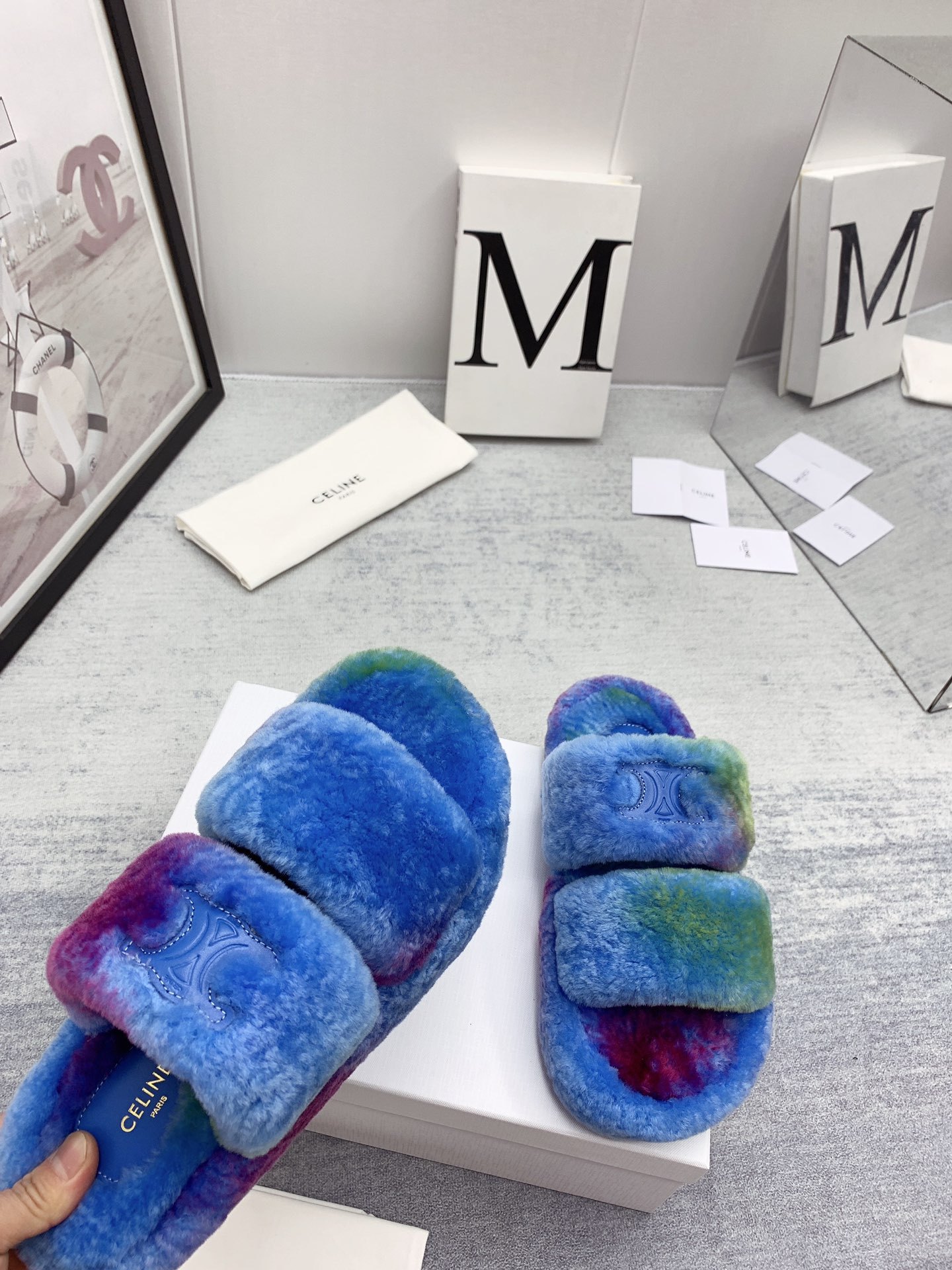C style new winter pure wool slippers top quality-Luxeon