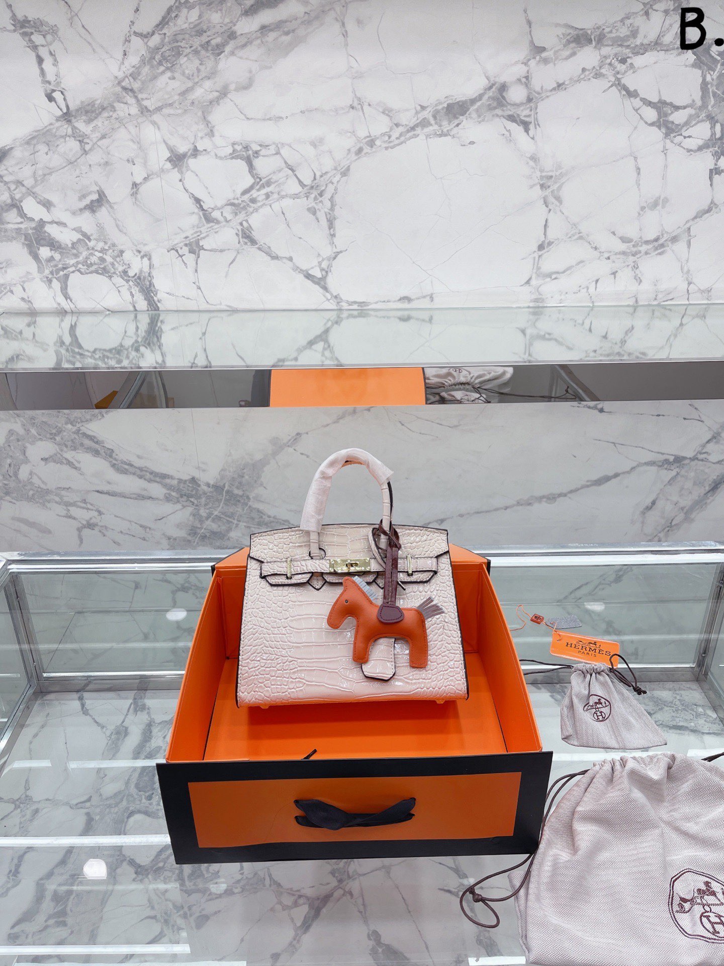 H style Birkin Classic Handbags Crocodile Pattern-Luxeon