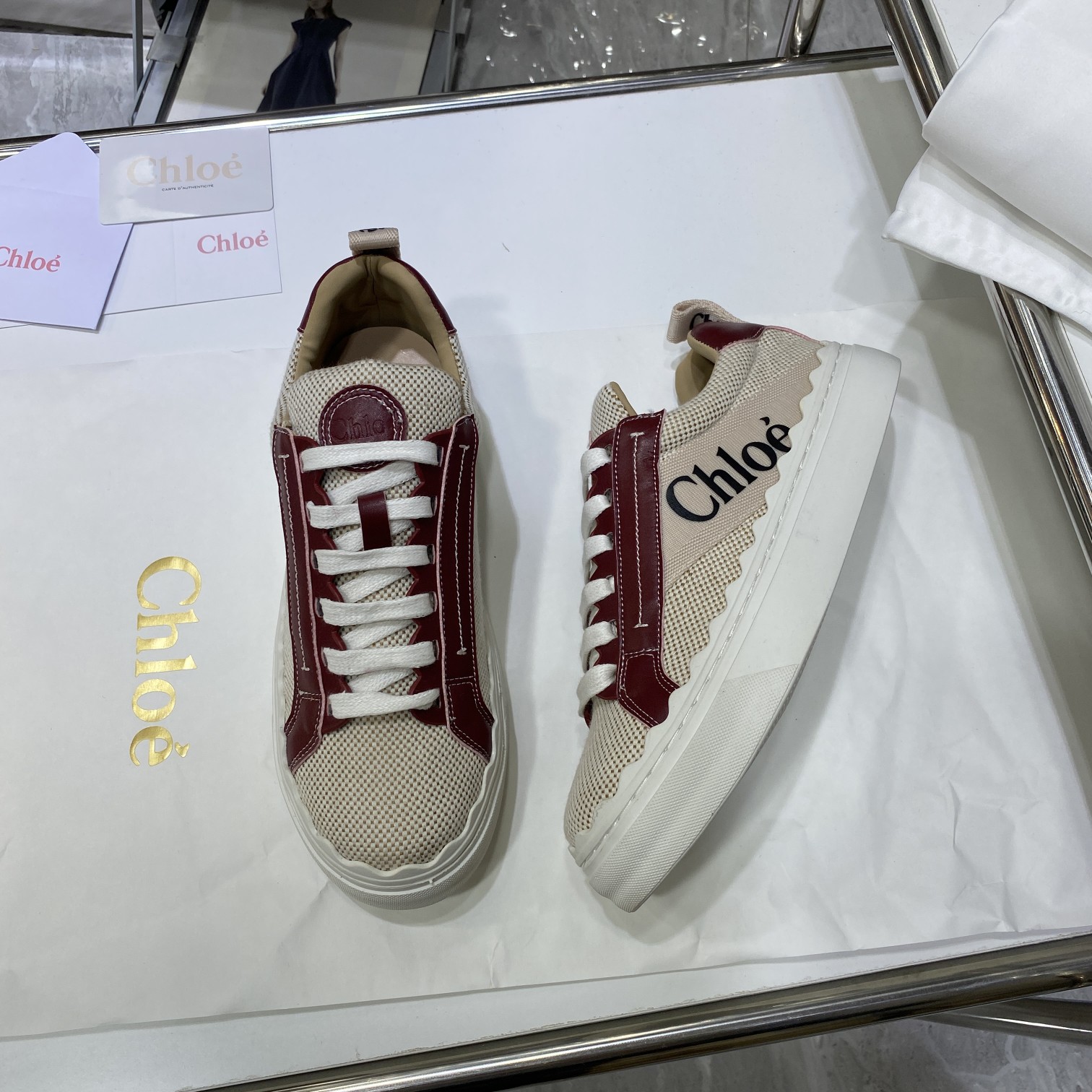Chloe autumn new canvas flats casual shoes-Luxeon