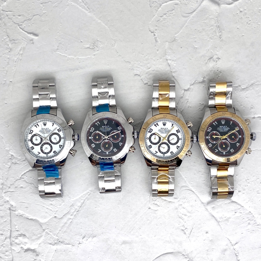 ROLEX DAYTONA Watch Quartz Movement Mineral Reinforced Glass-Luxeon
