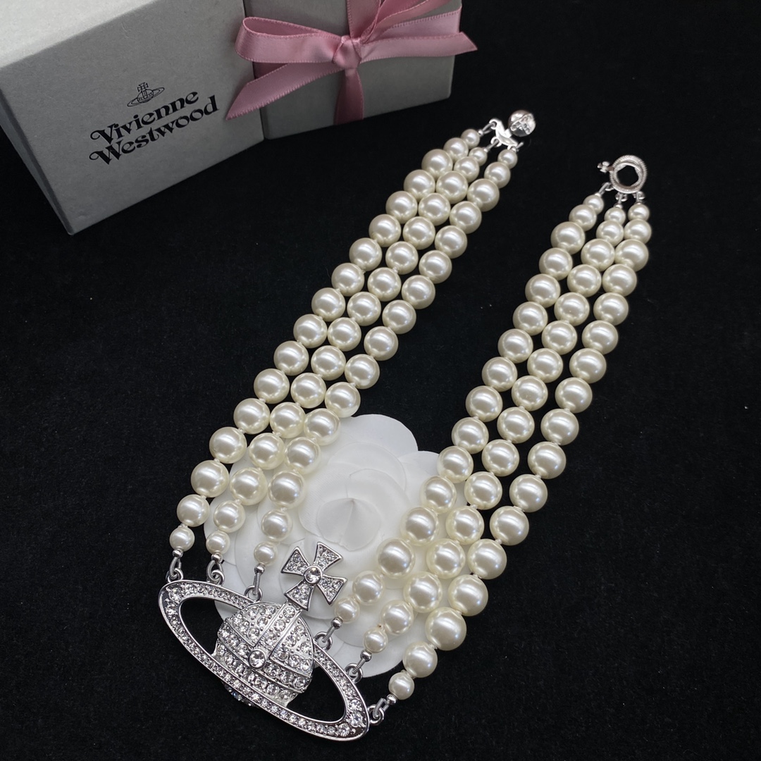 Western Queen Mother's Pearl Necklace-Luxeon
