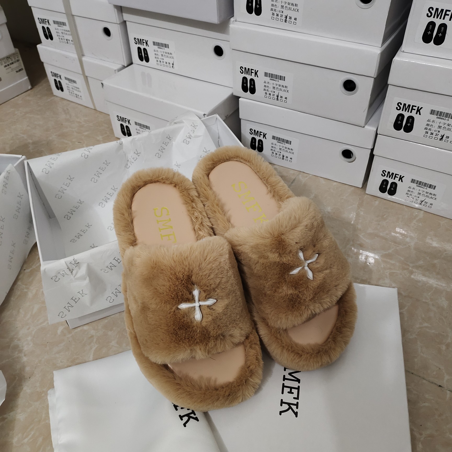 SMFK wool slippers new colors-Luxeon