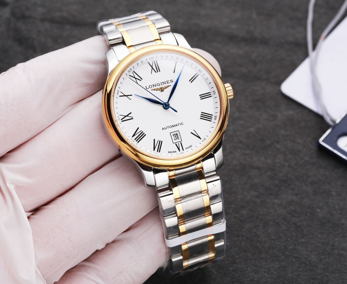 Longines men's watches with cowhide straps-Luxeon