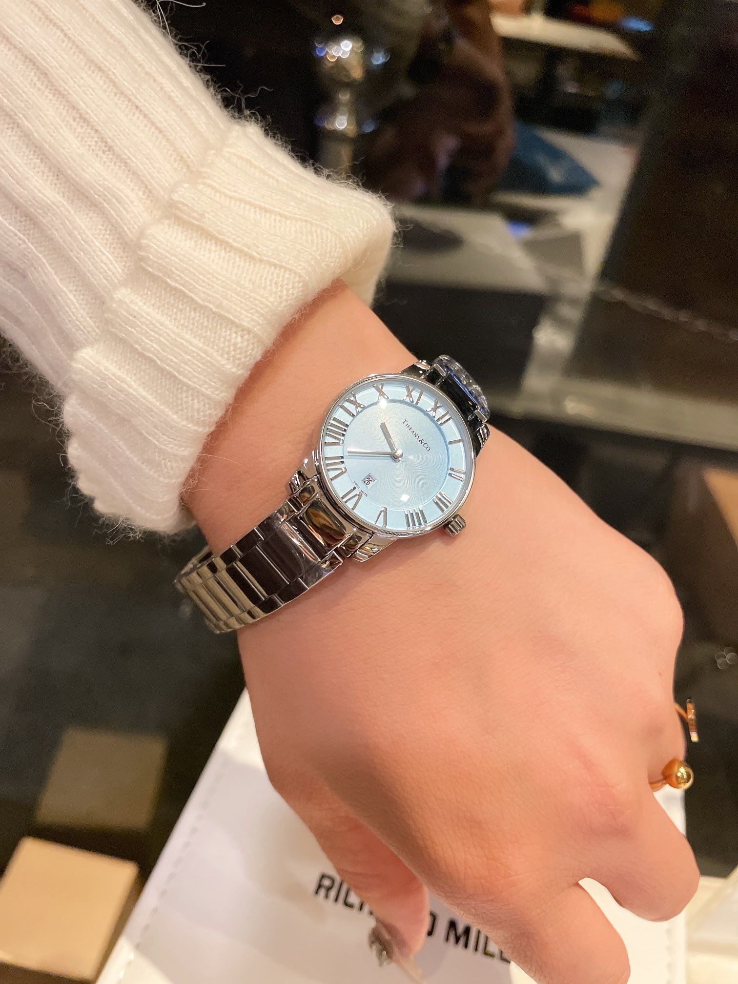 Tiffany Women Quartz Watch Mineral Crystal Mirror-Luxeon